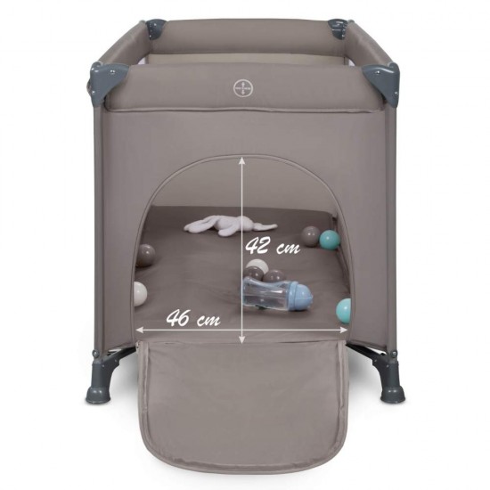 Pătuț bebe pliabil cu două nivele Kidwell Blissy Duo - culoarea bej