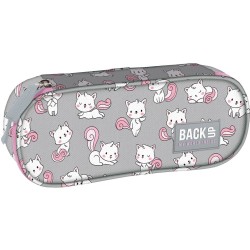 Penar copii cu fermoar, formă ovală, BackUp, model funny cats