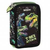 Penar copii echipat cu trei compartimente, model dinozauri,T-REX ATTACK - Derform