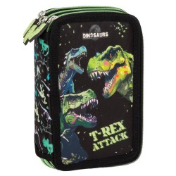 Penar copii echipat cu trei compartimente, model dinozauri,T-REX ATTACK - Derform