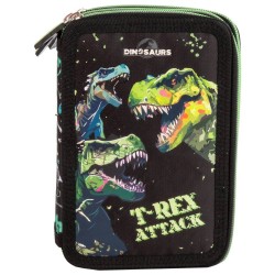 Penar copii echipat cu trei compartimente, model dinozauri,T-REX ATTACK - Derform