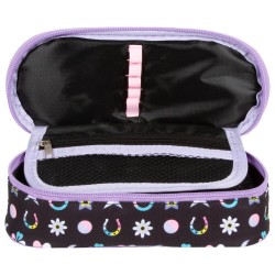 Penar fete cu fermoar, forma ovală, model Born to be Unicorn