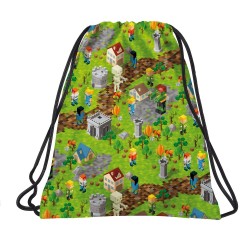Rucsac tip sac cu șnur băieți, model Game Level