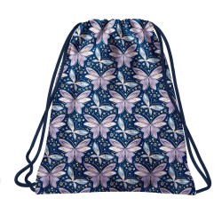 Rucsac tip sac cu șnur, fete model aquarell fluturi