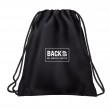Rucsac tip sac cu șnur, model negru
