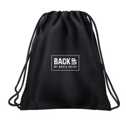 Rucsac tip sac cu șnur, model negru