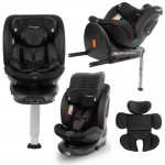 Scaun auto cu ISOFIX Kidwell Gocar, grupa de vârsta 40-135 cm, i-Size – negru