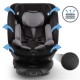 Scaun auto cu ISOFIX Kidwell Gocar, grupa de vârsta 40-135 cm, i-Size – negru gri