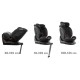 Scaun auto cu ISOFIX Kidwell Gocar, grupa de vârsta 40-135 cm, i-Size – negru gri