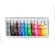 Set 12 culori acrilice, neon Kidea