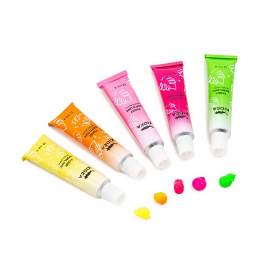 Set 12 culori acrilice, neon Kidea