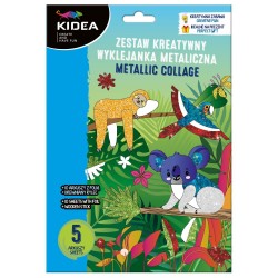 Set creativ Kidea Magic World cu autocolante cu sclipici - Junglă
