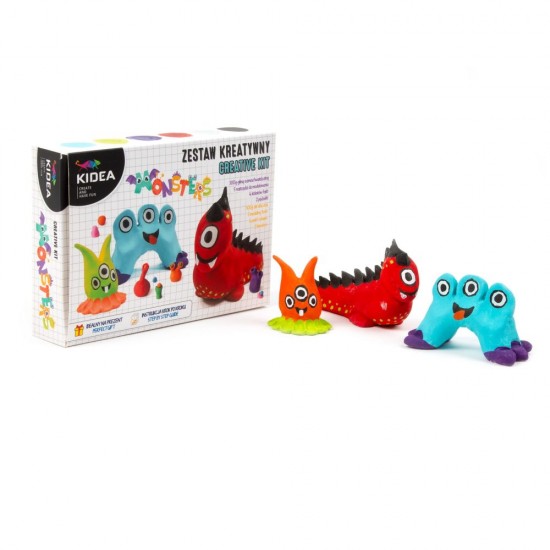 Set de olărit cu accesorii pentru dezvoltarea creativității pentru copii, Monsters