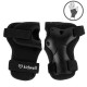 Set de protectie Kidwell Trix, genunchiere, cotiere si palme, marime M, negru