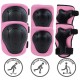 Set de protectie Kidwell Trix, genunchiere, cotiere si palme, marime M, roz