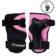 Set de protectie Kidwell Trix, genunchiere, cotiere si palme, marime M, roz