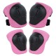 Set de protectie Kidwell Trix, genunchiere, cotiere si palme, marime M, roz
