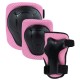 Set de protectie Kidwell Trix, genunchiere, cotiere si palme, marime M, roz