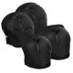 Set de protectie Kidwell Trix, genunchiere, cotiere si palme, marime S, negru