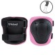 Set de protectie Kidwell Trix, genunchiere, cotiere si palme, marime S, roz