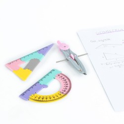 Set geometric puzzle Kidea pentru fete – 4 piese, 20 cm
