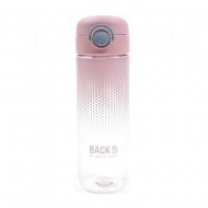 Sticlă  apă copii, recipient plastic 600ml, BackUp, roz