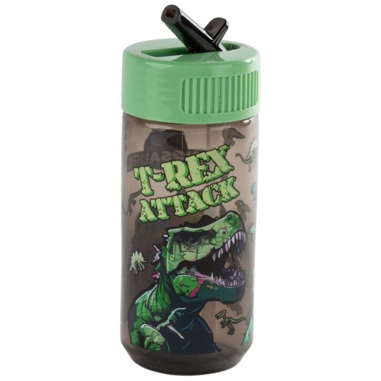 Sticlă apă pentru băieți, 330 ml – model dinozauri,T-REX ATTACK - Derform
