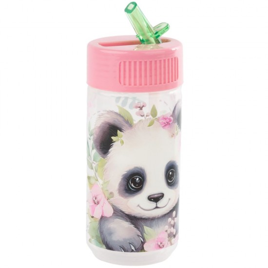 Sticlă apă pentru fete, 330ml, model PANDA(DREAM LITTLE ONE), Derform.