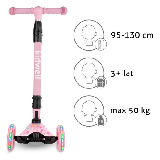 Trotinetă copii Kidwell Vento 3 ani, candy