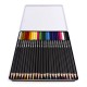Creioane colorate triunghiulare în cutie metalică 24 de culori - Kidea