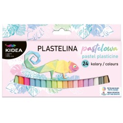 Plastilină Kidea – 24 culori pastelate