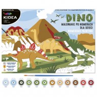 Set pictură pe numere Dinozauri Kidea