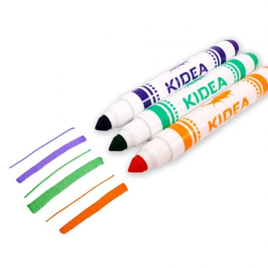 Set 8 markere/carioci cu vârf conic – Kidea Jumbo
