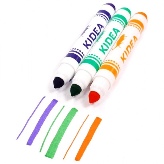 Set 8 markere/carioci cu vârf conic – Kidea Jumbo