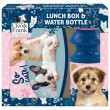 Set cutie de prânz copii + sticlă de apă, Cleo & Frank, model câine