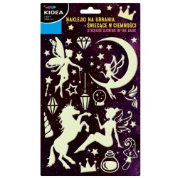 Set autocolante pentru haine care strălucesc în întuneric – Kidea lumea magică