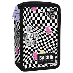 Penar cu două compartimente, echipat cu rechizite, model Candy Wave - BackUp