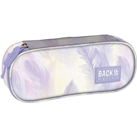 Penar cu fermoar, formă ovală, model Pene de Zână - BackUp