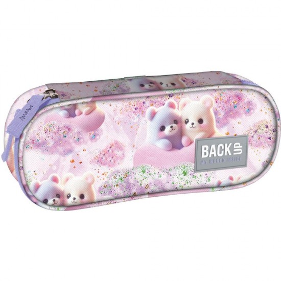 Penar cu fermoar, formă ovală, model Ursuleți Dream - BackUp