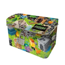 Pușculiță cu lacăt, model MINECRAFT - Derform