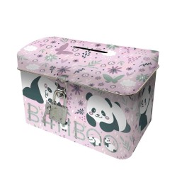 Pușculiță cu lacăt, model Panda - Derform