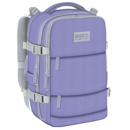 Rucsac/ghiozdan școlar și bagaj de mână avion - culoarea mov, Backup