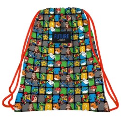Rucsac tip sac cu șnur copii, model Mario - Derform