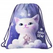 Rucsac tip sac cu șnur fete, model Little Star - Cleo & Frank