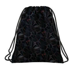 Rucsac tip sac cu șnur, model Cyber Black - BackUp