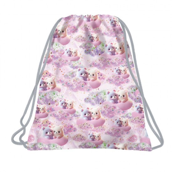 Rucsac tip sac cu șnur, model Ursuleți Dream - BackUp