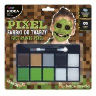 Set de vopsea de pictat pe față Pixel Kidea