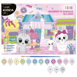 Kit pictură pe numere Pisici Kidea