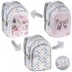 Ghiozdan ergonomic, cu 3 compartimente - model Little Dreamers - Backup, 3 în 1