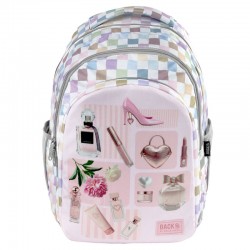 Ghiozdan ergonomic, cu 3 compartimente - model Little Dreamers - Backup, 3 în 1